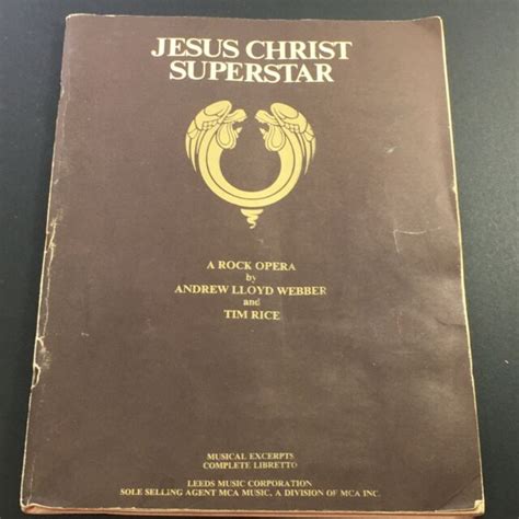 jesus christ superstar lyrics book